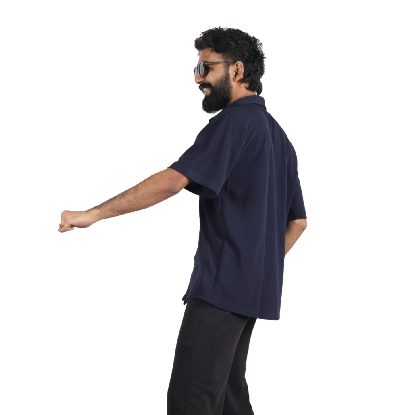 Valazure – Textured Blue Men Shirt