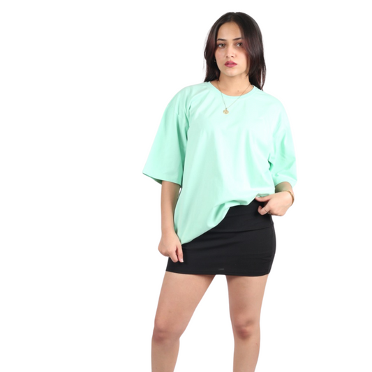 Light Green Drop Shoulder Tee