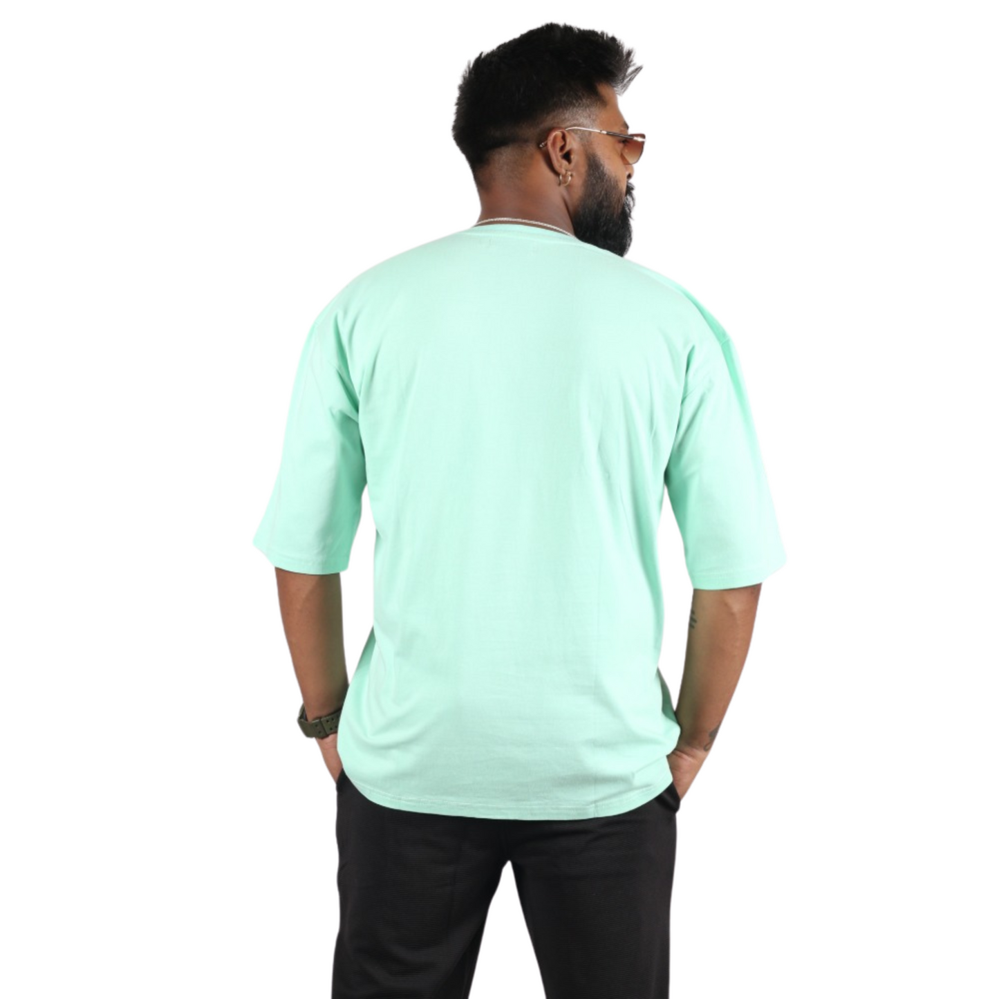 Deep Sea Drop Shoulder Relaxed Men T-Shirt