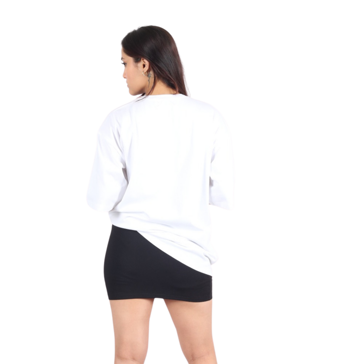 Cloud White Drop Shoulder Women's T-Shirt