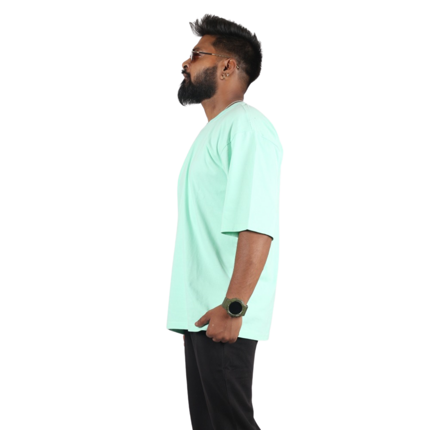Deep Sea Drop Shoulder Relaxed Men T-Shirt