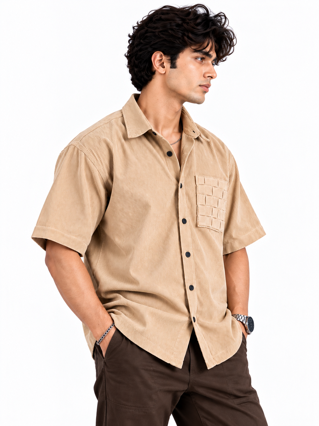 EarthTone Corduroy Men Shirts