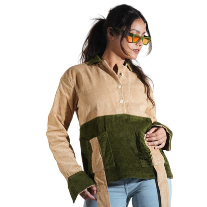Sculpt Trendy Multicolor Front Belt Women's Shirt