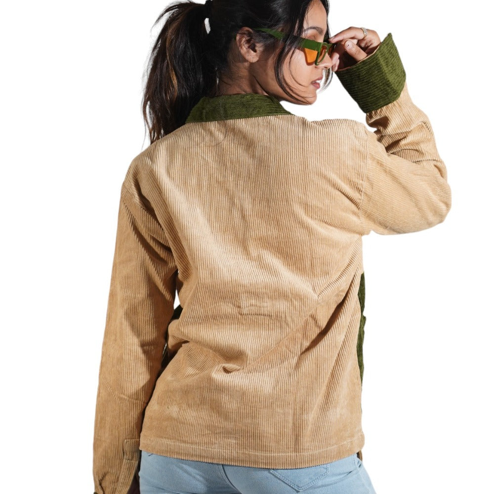 Sculpt Trendy Multicolor Front Belt Women's Shirt