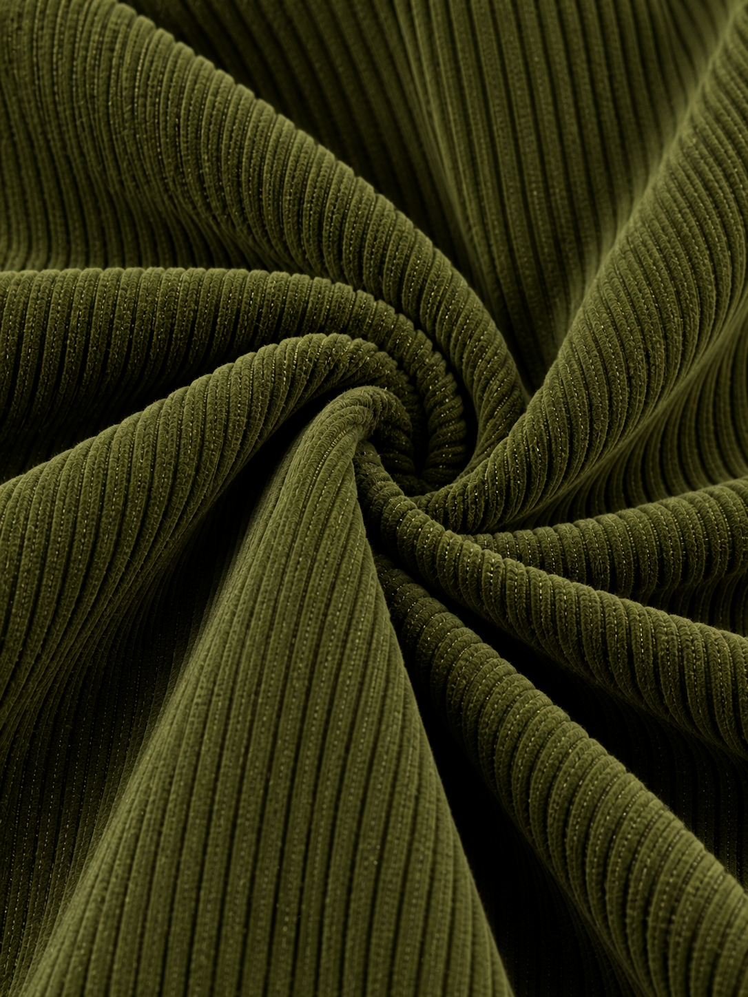 Olive Charm Corduroy Men Shirts